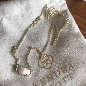 Kendra Scott White and Gold Necklace